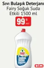 FAİRY SOĞUK SUDA ETKİLİ SIVI BULAŞIK DETERJANI 1500 ML